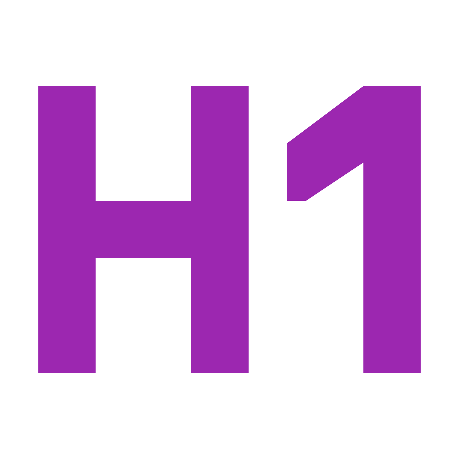The h1 tag
